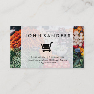 Carte De Visite Commerce électronique   Livraison du marché agrico