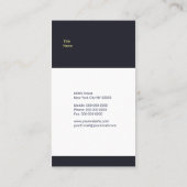 Carte De Visite Commerce mondial (Dos)