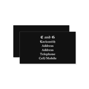 CARTE DE VISITE COMMERCES, COUVERTURE