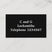 CARTE DE VISITE COMMERCES, COUVERTURE (Dos)