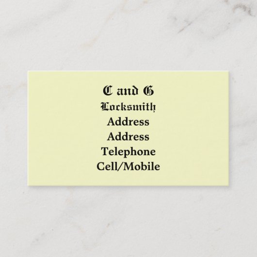 CARTE DE VISITE COMMERCES, COUVERTURE (Devant)