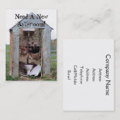 CARTE DE VISITE COMMERCES. NOUVELLE SALLE DE BAINS (Devant / Derrière)