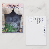 CARTE DE VISITE COMMERCES. NOUVELLES CHEMINÉES. (Devant / Derrière)