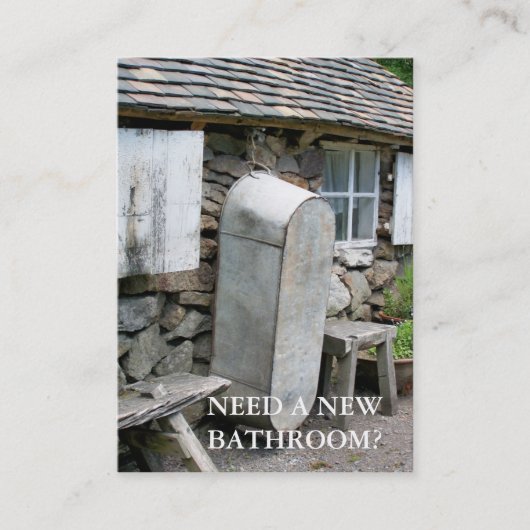 CARTE DE VISITE COMMERCES. NOUVELLES SALLES DE BAINS. (Devant)