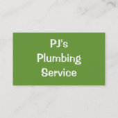 CARTE DE VISITE COMMERCES - PLUMBES (Dos)