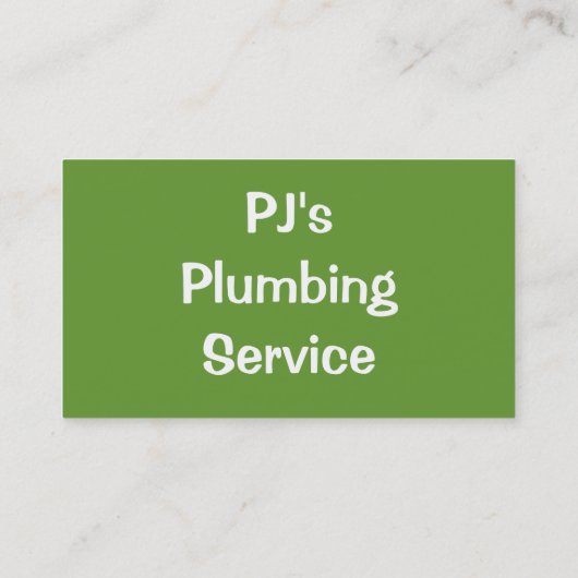 CARTE DE VISITE COMMERCES - PLUMBES (Dos)