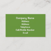 CARTE DE VISITE COMMERCES - PLUMBES (Devant)