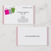 Carte de visite commercial (Devant / Derrière)