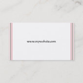 Carte de visite commercial (Dos)