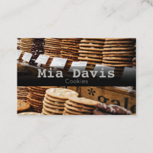 Carte de visite commercial Cookies Baker