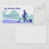 Carte de visite commercial de nettoyage (Devant / Derrière)