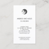 Carte de visite commercial de vente au détail Blue (Dos)