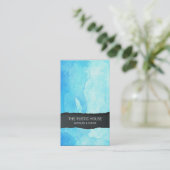 Carte de visite commercial de vente au détail Blue (Debout devant)