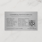 Carte De Visite Commercial Painting QR Code Professional (Dos)