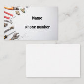 Carte de visite commercial traditionnel de plomber (Devant / Derrière)