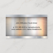 Carte De Visite Commercial Truck Driver | Transport (Dos)