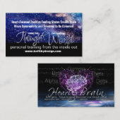 Carte De Visite Communication du coeur et du cerveau (Devant / Derrière)