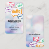Carte De Visite Communications multilingues | International (Devant / Derrière)