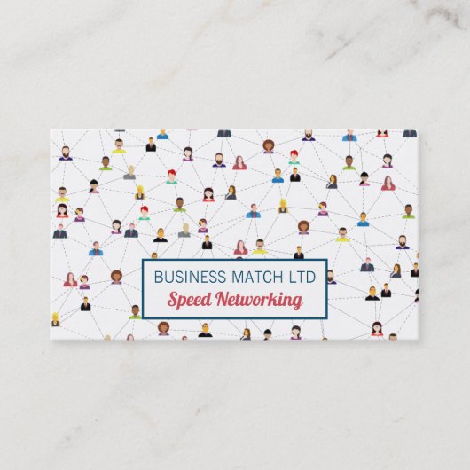 Carte De Visite Community Design, Speed Networking Event Organizer (Devant)