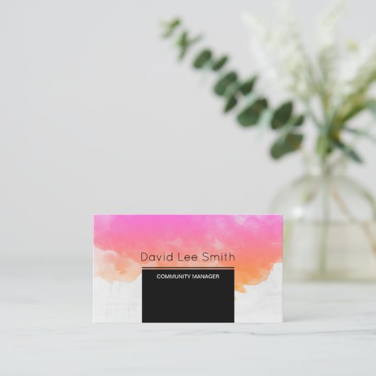 Carte De Visite Community Manager/Consultant (Debout devant)