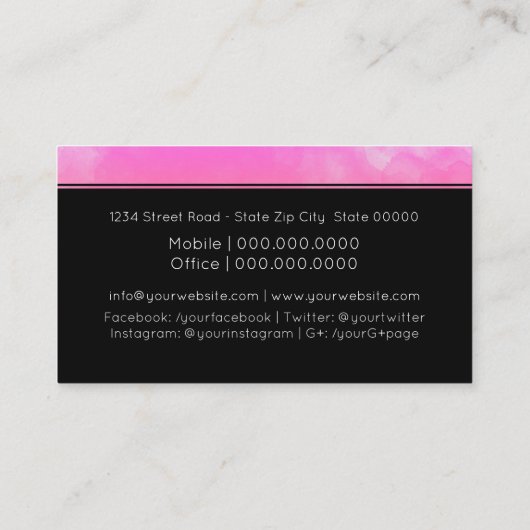 Carte De Visite Community Manager/Consultant (Dos)