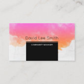 Carte De Visite Community Manager/Consultant (Devant)