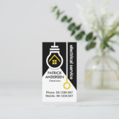 Carte De Visite Commutateur d'ampoule électrique (Debout devant)