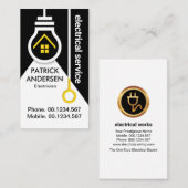 Carte De Visite Commutateur d'ampoule électrique (Devant / Derrière)