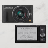 Carte de visite compact de photographe d'appareil (Devant / Derrière)