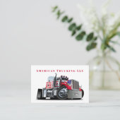 Carte De Visite Compagnie de camionnage de transport professionnel (Debout devant)