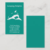 Carte De Visite compagnie de dauphins sur mesure (Devant / Derrière)