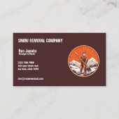 Carte De Visite Compagnie de déneigement (Devant)