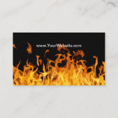 Carte De Visite Compagnie d'échelle de pompier (Dos)