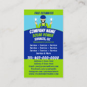 Carte De Visite Compagnie des services d'ampoule solaire (Dos)