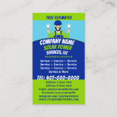 Carte De Visite Compagnie des services d'ampoule solaire (Devant)