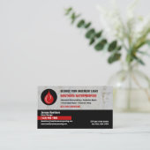 Carte De Visite Compagnie d'étanchéité Rouge (Debout devant)