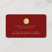 Carte De Visite Company logo Business Name dark-red (Devant)