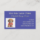 Carte De Visite Company Photo Template Purple (Devant)