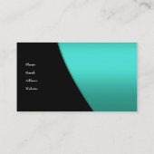 Carte de visite Company Turquoise élégant Floral n (Dos)