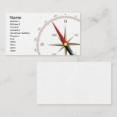 Carte De Visite Compas classique (Devant / Derrière)