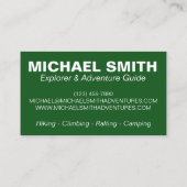 Carte De Visite Compass Adventure Camp Camping Randonnée Escalade (Dos)