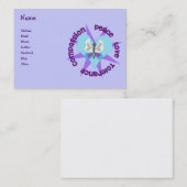 Carte De Visite Compassion de tolérance d'amour de paix (Devant / Derrière)