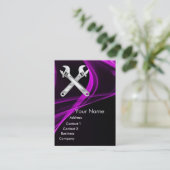 CARTE DE VISITE COMPÉTENCE DE CHROME ET MÉCANIQUE DE WRENCHES (Debout devant)