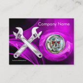 CARTE DE VISITE COMPÉTENCE DE CHROME ET MÉCANIQUE DE WRENCHES (Dos)