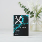 CARTE DE VISITE COMPÉTENCE DE CHROME ET MÉCANIQUE DE WRENCHES (Debout devant)