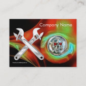 CARTE DE VISITE COMPÉTENCE DE CHROME ET MÉCANIQUE DE WRENCHES (Dos)