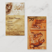 CARTE DE VISITE COMPÉTENCE, DENTS, CLINIQUE DENTAIRE, SINGE DENTIS (Devant / Derrière)