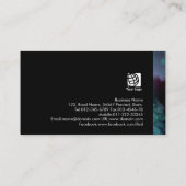 Carte De Visite Compétences Internet du concepteur Web Cloud bleu  (Dos)