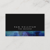 Carte De Visite Compétences Internet du concepteur Web Cloud bleu  (Devant)