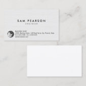 Carte De Visite Compétences techniques de l'ingénieur simples (Devant / Derrière)